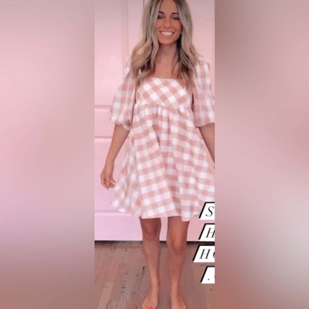 NWT bigHIT GIRL NEXT DOOR RED GINGHAM SIZE: LARGE